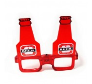 WOPO7376/ Personalized Beer Bottle Shape Led Flashing Glasses