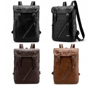 WOBA1054/ Leather Compartment Backpack with Custom Logo
