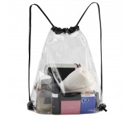 WOBA3002/ Transparent Vinyl Drawstring Bag 