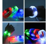 WOWB1138/ Custom LED Sound Activated Wrist Band