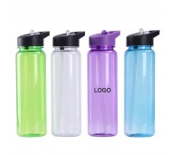 WOBO2215/Customized BPA free water bottle  with straw