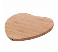 WOEL1099 / Bamboo Heart Shape Phone Wireless Charger 