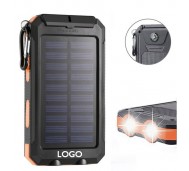 WOEL3032 / Waterproof Solar Charger with Carabiner and Compass 